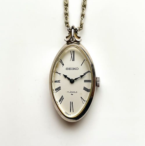 Seiko 33mm pendant watch White gold plated for AED552 for sale from a  Seller on Chrono24